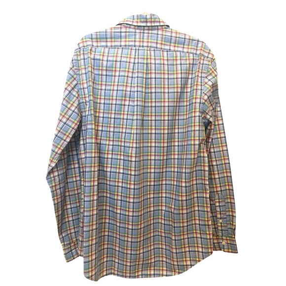 Ralph Lauren Mens Plaid Button-Down Shirt L Multicolor Cotton Long Sleeve - Picture 2 of 7